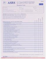 Autism Spectrum Rating Scale (ASRS)